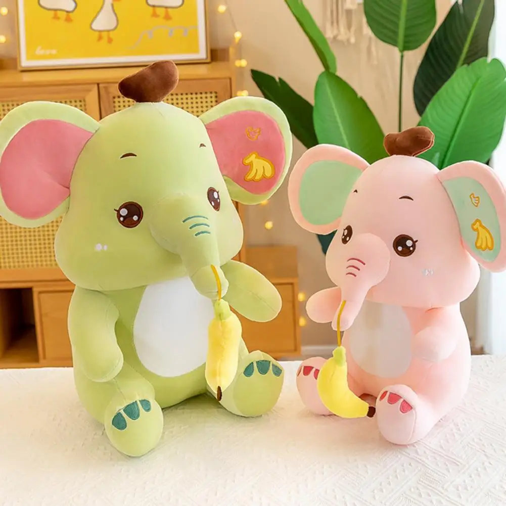 

Plush Elephant Lovely Appearance Wearable Smell-less Plush Stuffed Animal Toy