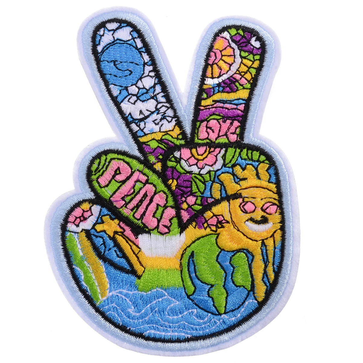 4 шт. наклейки для аппликации одежды патч ручной работы хиппи любовь автобус