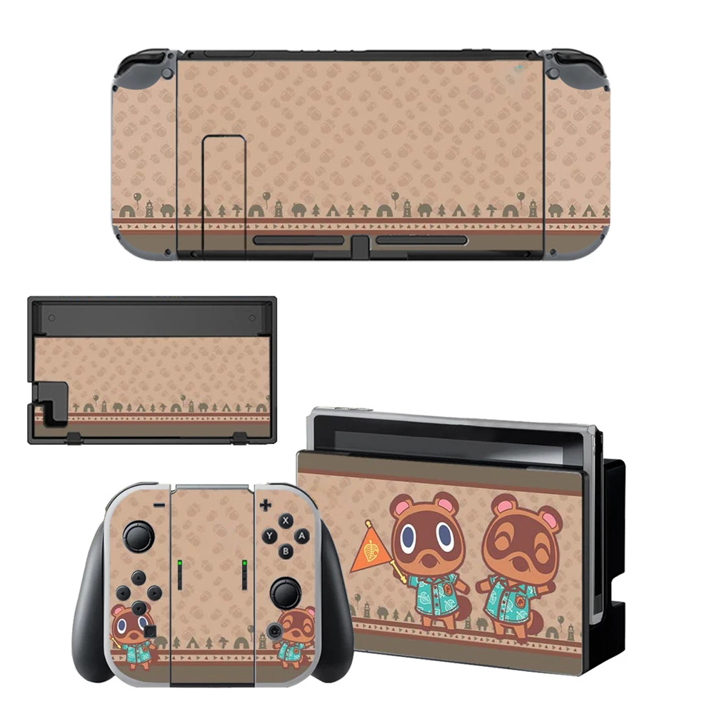 Защитная Наклейка с полным покрытием для пересекающихся животных Nintendo Switch