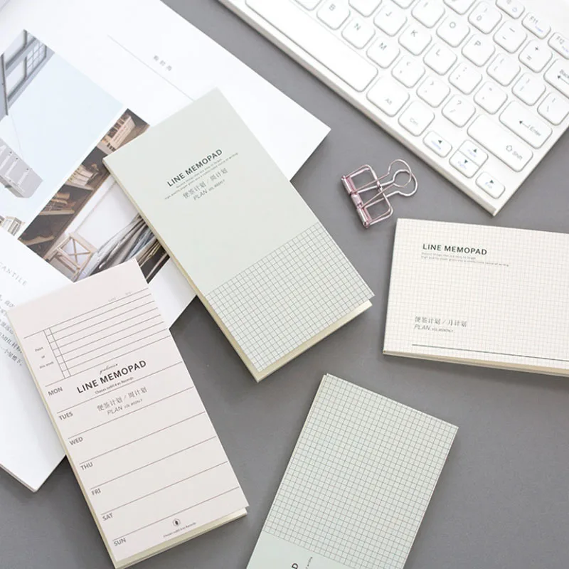 Милый ежедневный план недели месяца линейный список блокноты для записей