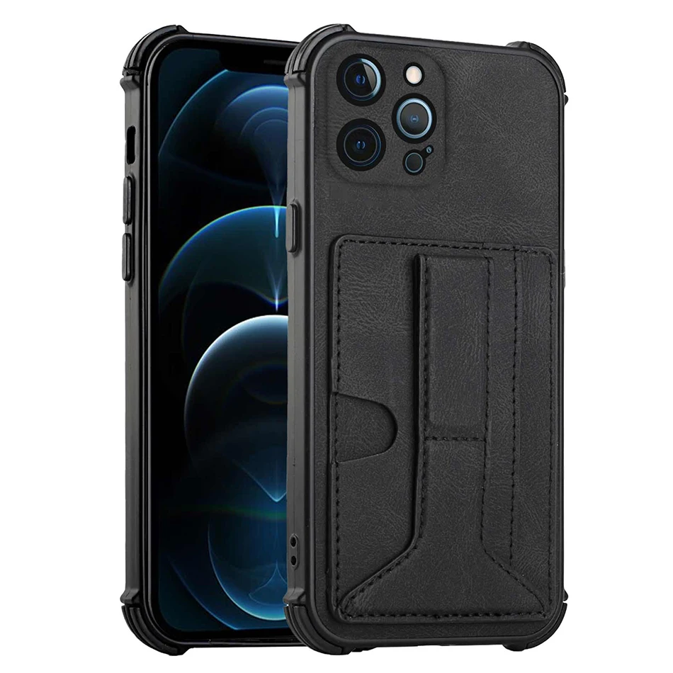 card holder phone case for infinix hot 10 lite note 10 pro spark 6 go 7 pro camon 17p 17 pro back cover stand coque etui new free global shipping