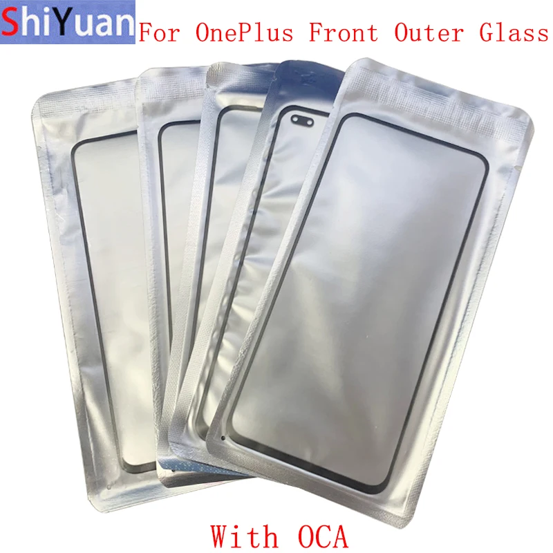 

5Pcs Front Outer Glass Lens Touch Panel Cover For OnePlus 5 5T 6 6T 7 7T 8T Glass Lens with OCA Repair Parts