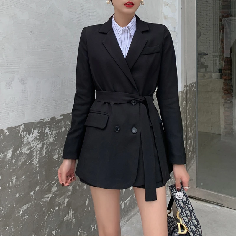 Mozuleva элегантные женские блейзеры брюки костюм из 2 предметов комплекты одежды с