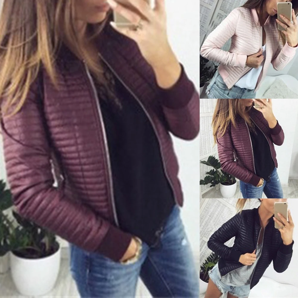 2019 осенне-зимняя куртка женская парка зимнее базовое тонкое короткое пальто