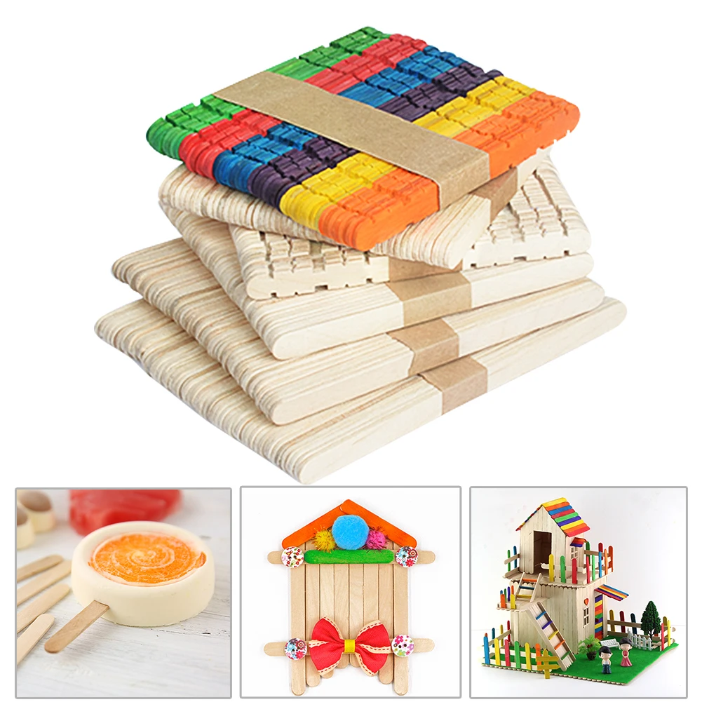 

50 шт., деревянные леденцы для мороженого, леденцов