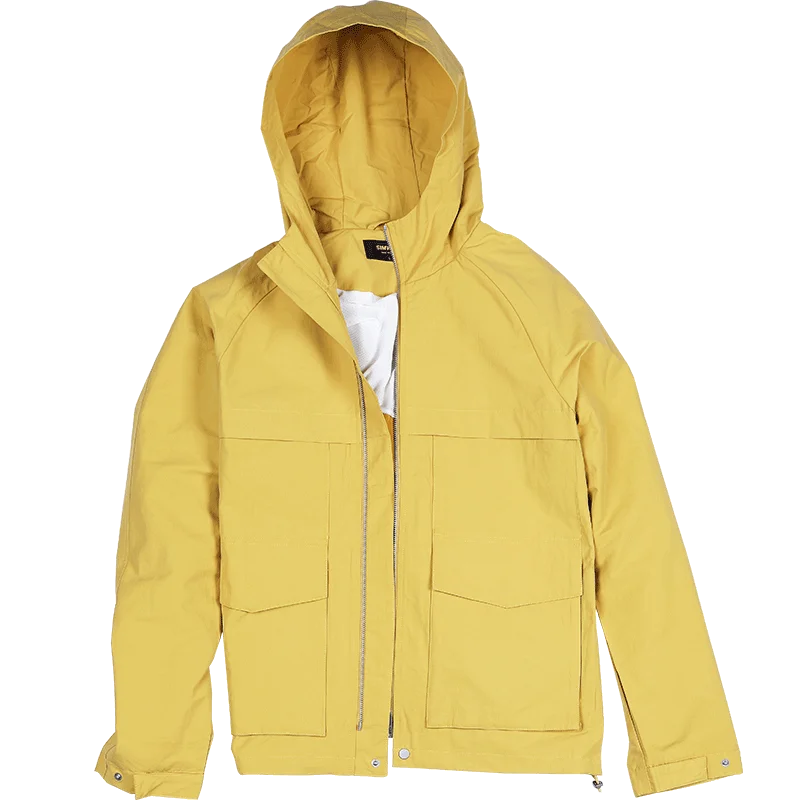 МУжская куртка с капюшоном SIMWOOD повседневная короткая большого размера модель