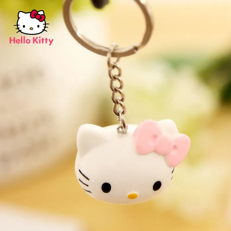 

Hello Kitty Ceramic Keychain Key Chain Girl Bag Pendant Cartoon Cute Creative Wild Ornament