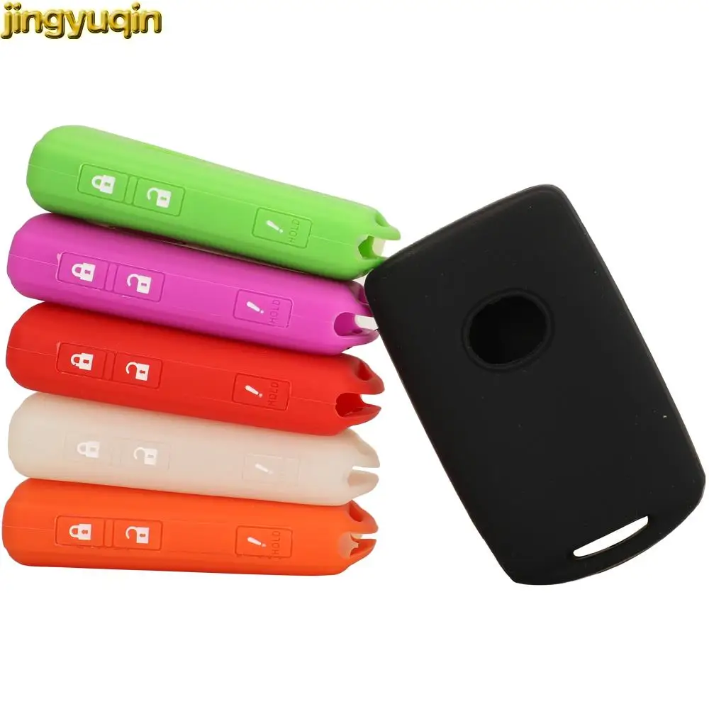 Чехол из силикона для ключа Jingyuqin для автомобилей Mazda 6 MX-5 Miata RF 3 Hatchback CX-30 2019 2020 2021 с защитой для пульта 2/3/4 кнопки.
