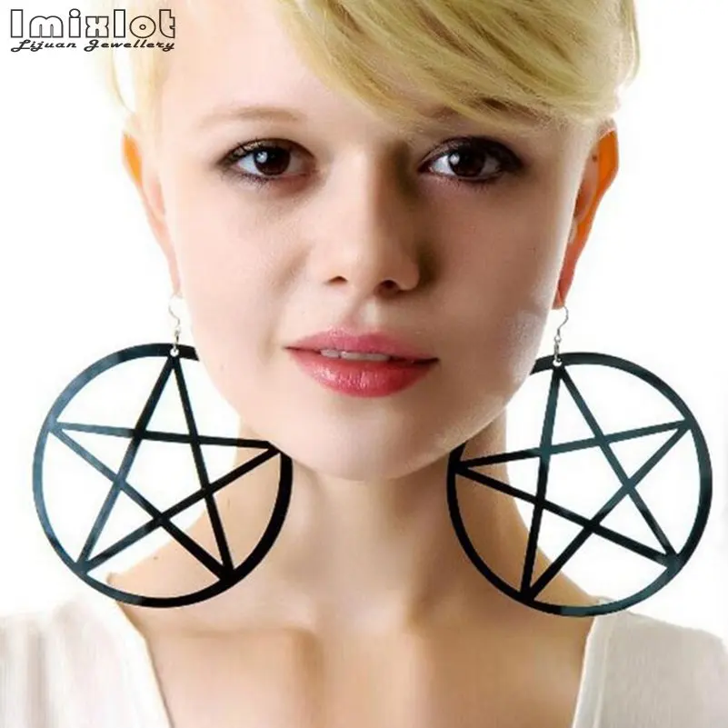 Серьги гвоздики крупные женские большие висячие круглые ювелирные украшения в