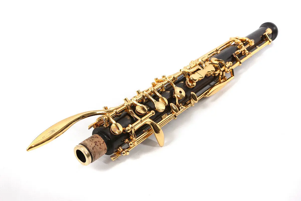 Деревянный английский рожок Профессиональный черное дерево англичанин oboe позолоченный