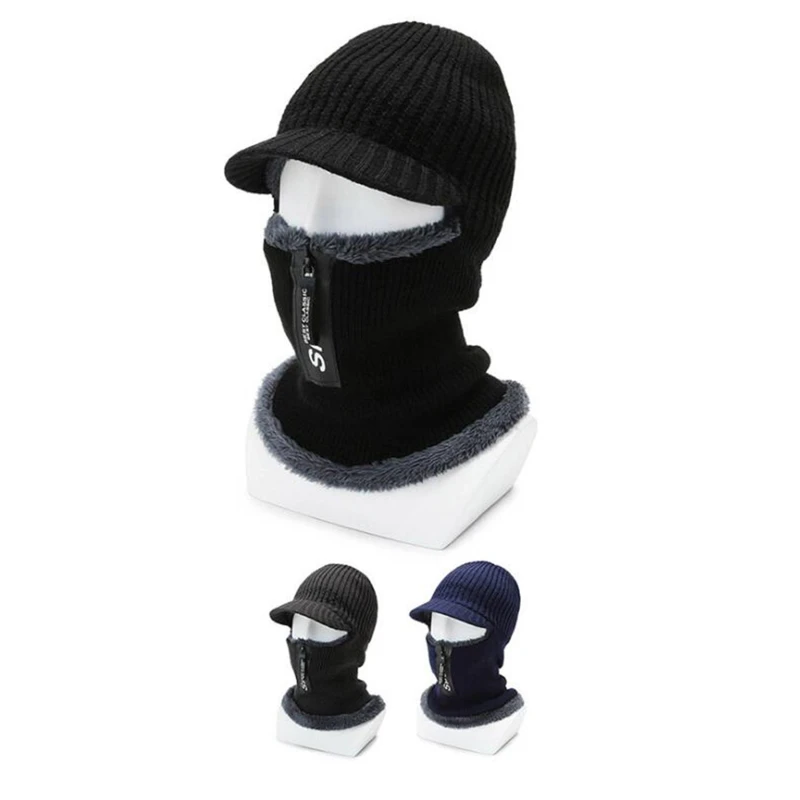 

Cycling Caps Winter Warm Knitted Hats Thermal Bicycle Cap Headwear Gorra Ciclismo Windproof Running Skiing Bike Caps