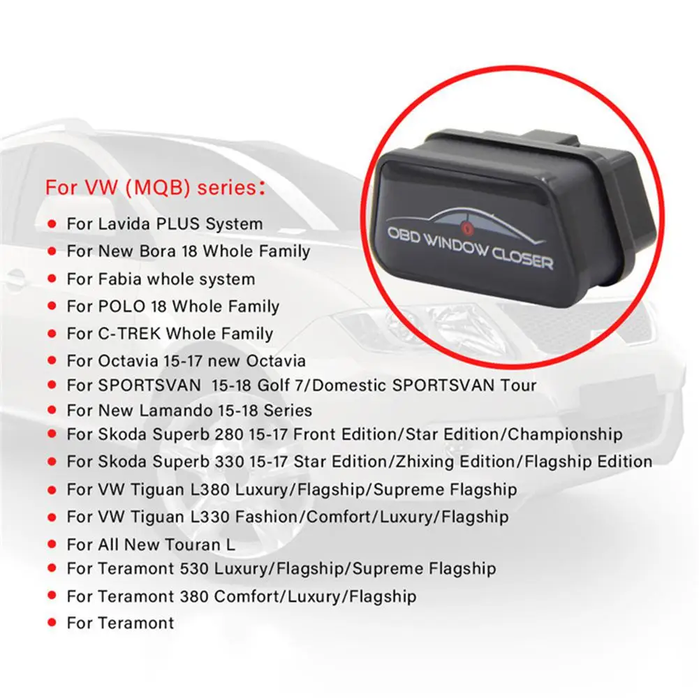 Автомобильная система сигнализации OBD2 для окон закрытого стекла окна