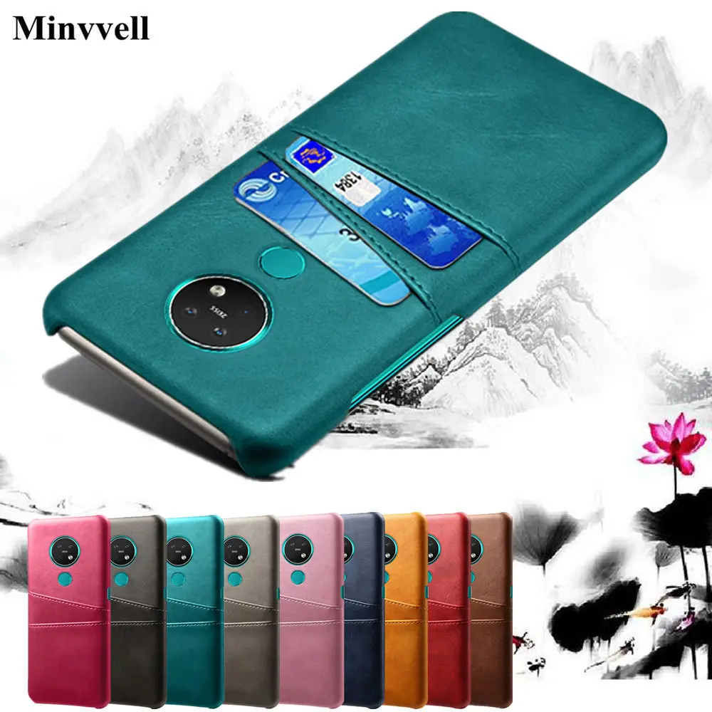 

For Nokia 8.1 7.2 7.1 6.2 6.1 5.1 4.2 3.2 3.1 2.2 2.1 Card Slots Phone PU Leather Case For Nokia 9 Pureview 1 2 7 Plus Cover