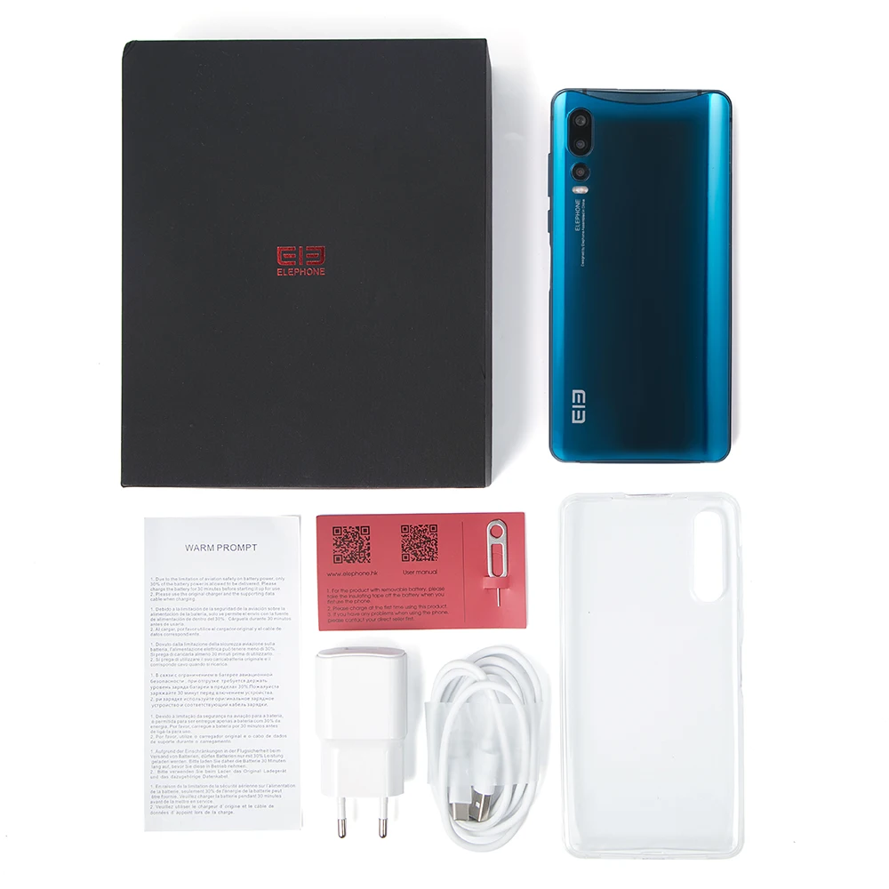 Оригинальный ELEPHONE U2 4G смартфон 6 26 дюймов FHD + Android 9 0 Восьмиядерный 4 Гб ОЗУ 64 ПЗУ 16