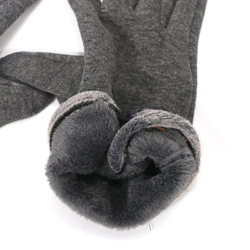 Новинка 2019 модные женские перчатки плотные для сенсорного экрана зимние и