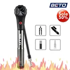 Комбинированный велосипедный насос Beto, амортизационная вилка для шин, шланг, манометр высокого давления для дорожного и горного велосипеда, ручной насос