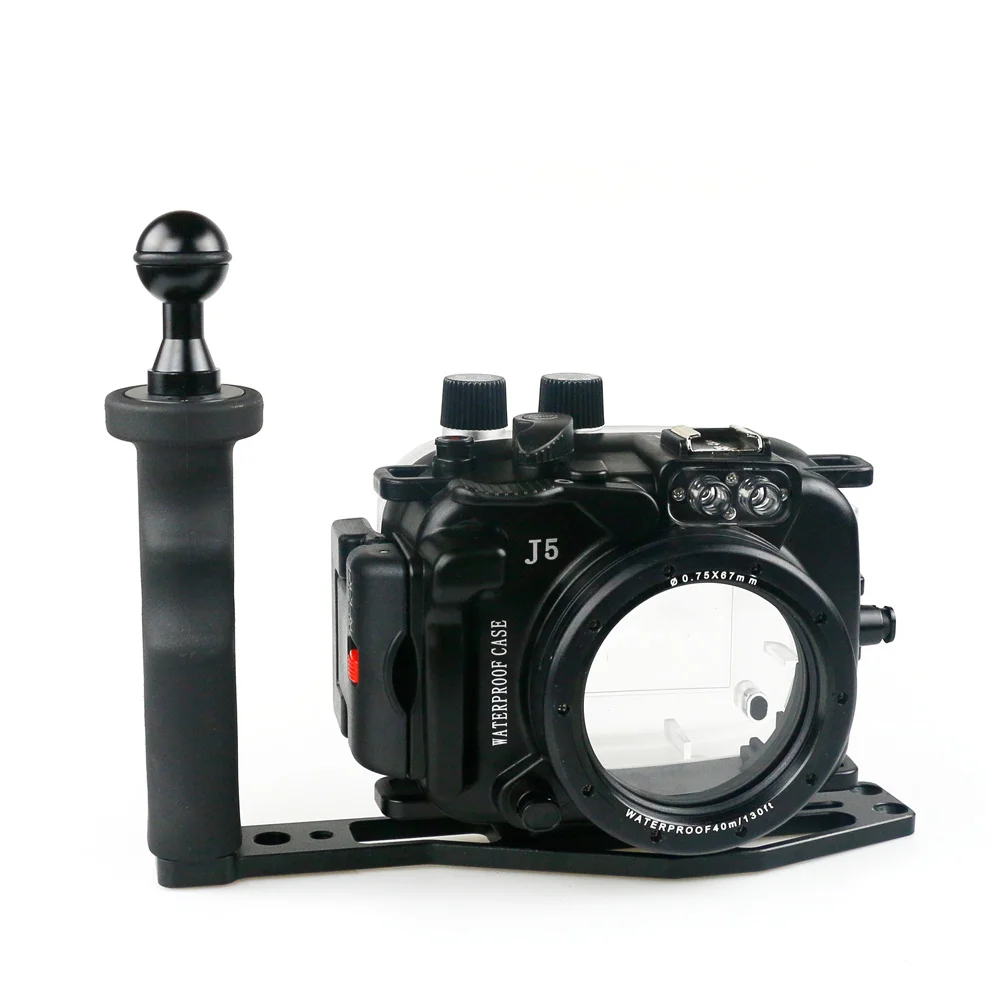 130 футов/40 м водонепроницаемый корпус для Nikon 1 J5 1J5 10-30 мм Сумка для объективов чехол для дайвинга