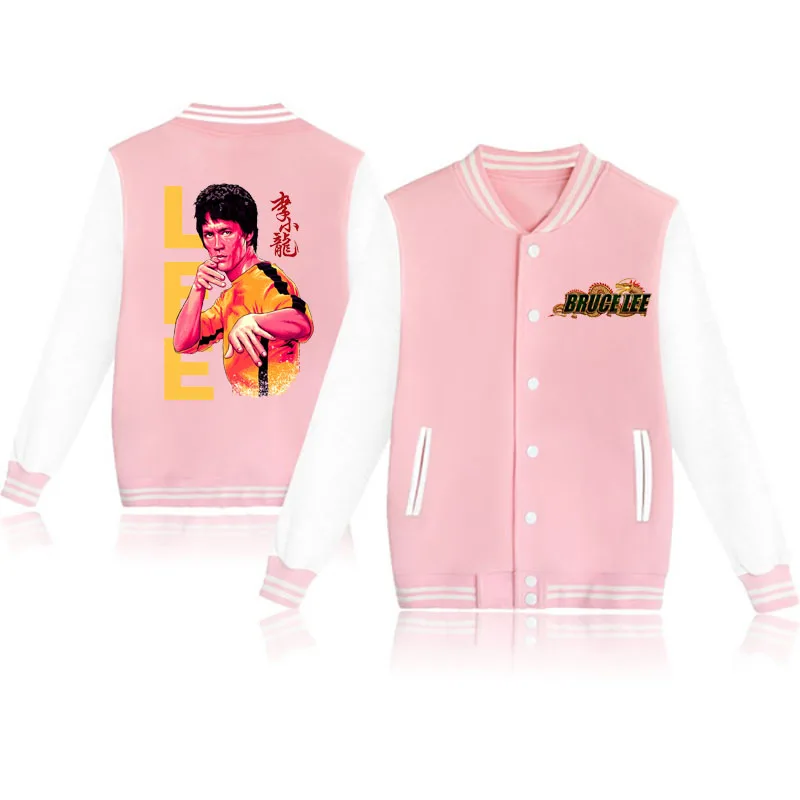 

2021Bruce Lee New Baseball Jacket Men's Casual Loose Top Fashion Men's Jacket Bomber Jacket
