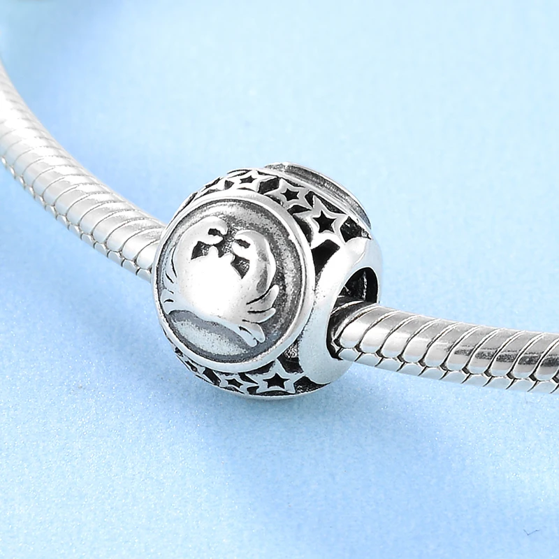 925 Sterling Silver Fashion 12 constellation Cancer DIY beadsFit Original europeu Charm Bracelet Jewelry making | Украшения и