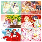 Полноразмерная Алмазная картина сделай сам, японский картон, Сакура, аниме, узор для девушек, чистый ручной работы, стразы, вышивка, холст, плакат