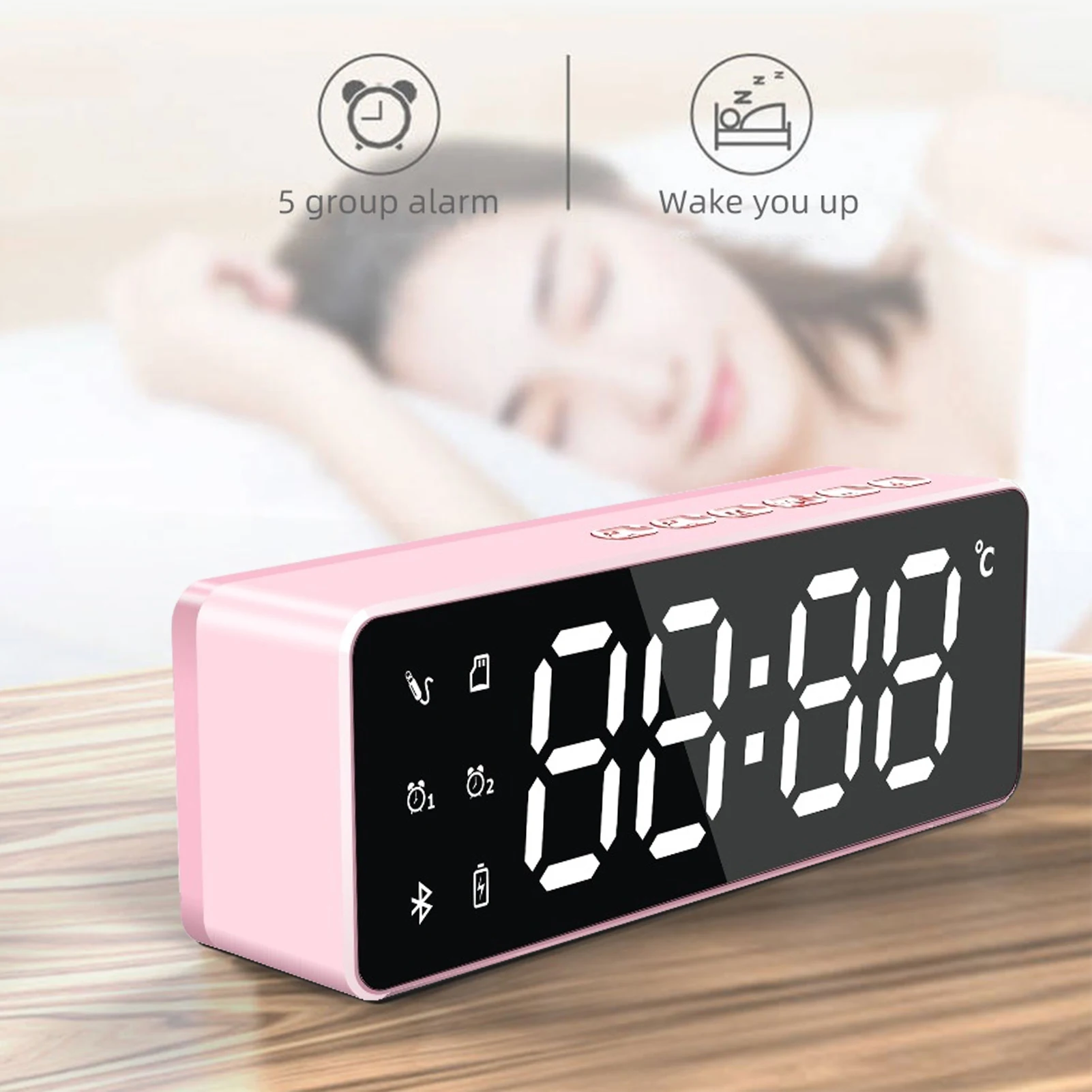 Wireless Bluetooth Speaker Desktop Subwoofer Music Player Home Decoration Gift For Student | Дом и сад