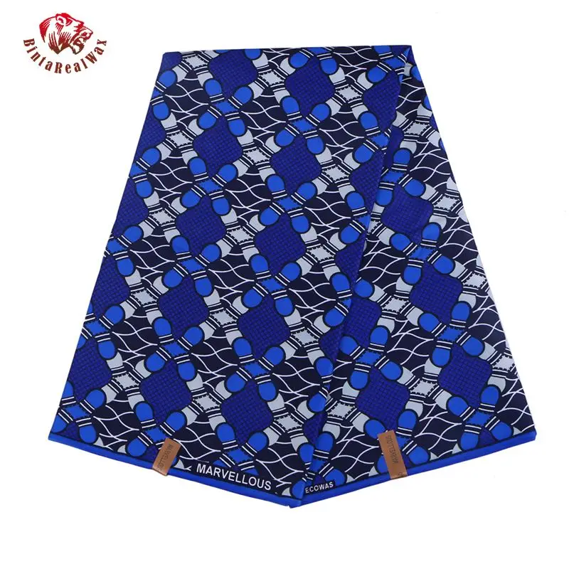 Полиэстер воск принты ткань Анкара бинта RealWax Высокое качество 6 ярдов/партия