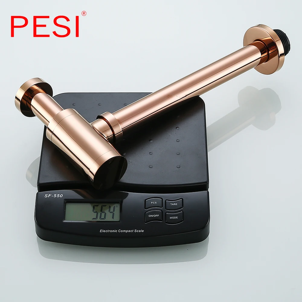 Во всплывающем окне бассейна слив из розового золота латунный выводной сифон