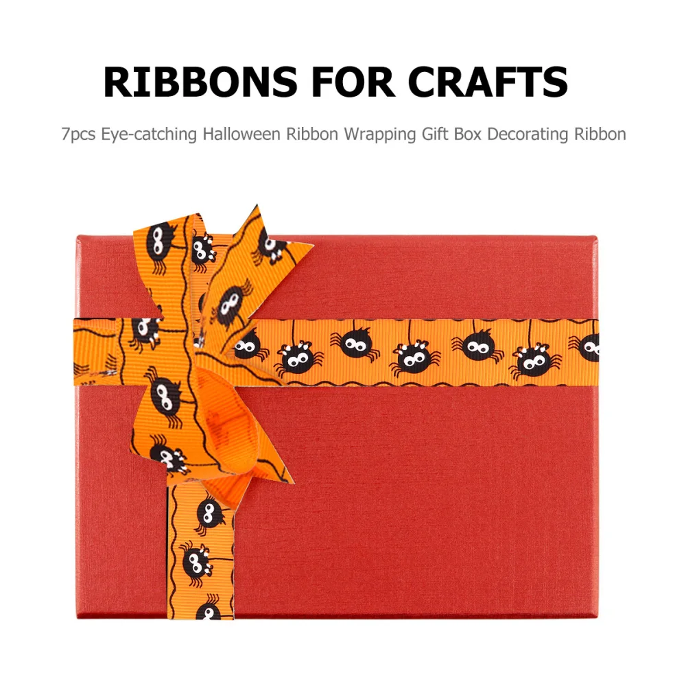 7 шт привлекательная лента для Хэллоуина оберточная украшения подарочной