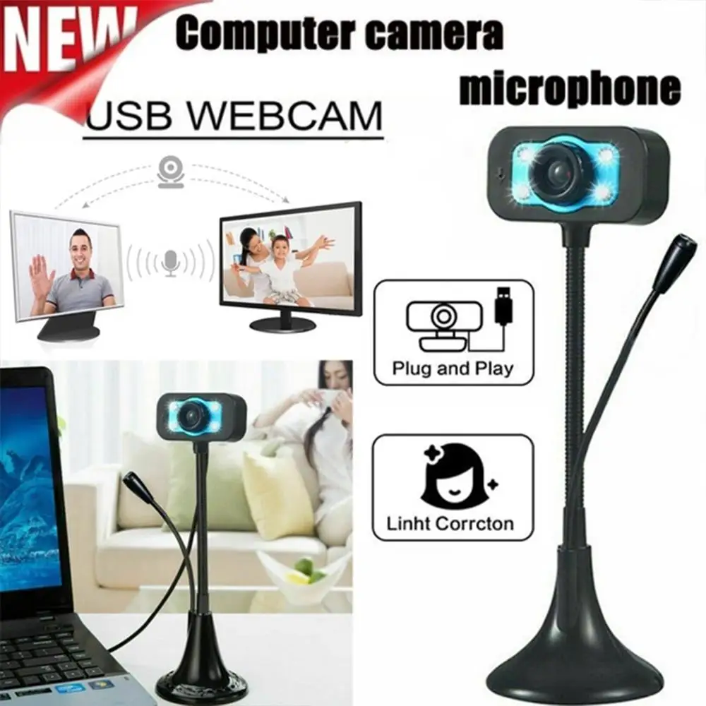

480P Free Drive HD Webcams Computer Video USB Camera Built-in Microphone Video Teaching Live With Microphone Computer Peripheral