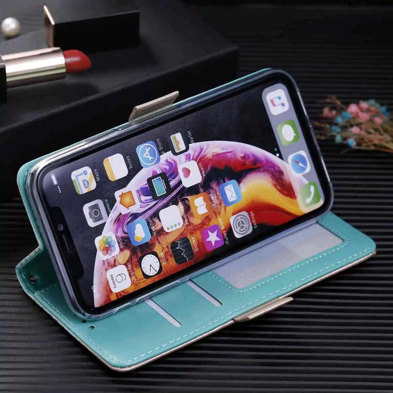 Кожаный чехол для iphone 6 6S 7 8 Plus XR X XS Max 11 Pro Max на молнии Держатель для карт кошелек чехол для iphone 6plus 7plus 8plus чехол