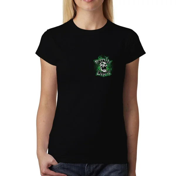 

Rydin Dirty Skull Motorbike Womens T-shirt XS-3XL