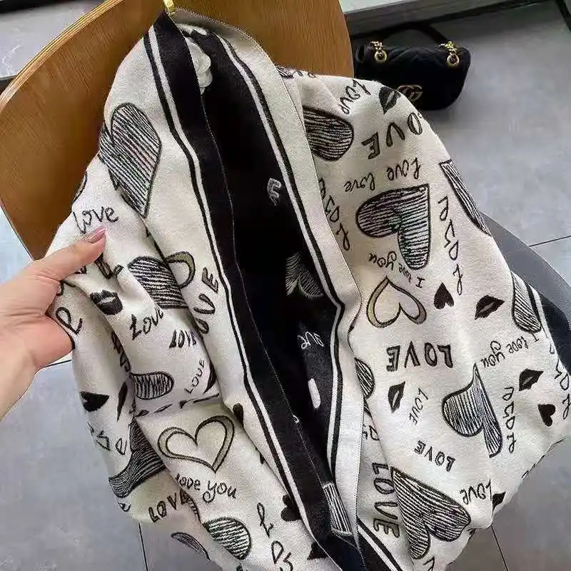 

Имитация кашемира теплая шаль шарф вязаные женские толстые одеяла шарфы обертка