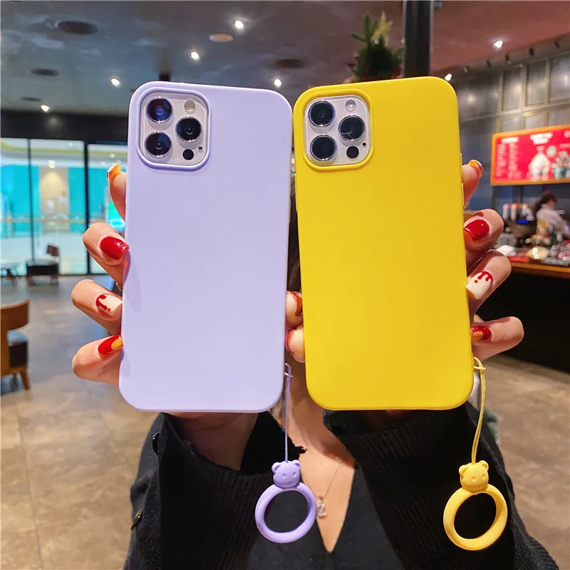 

Luxury Liquid Silicone For Samsung Galaxy J8 J7 J2 Prime J6 J3 M51 M31 M01 On7 6 2 M10 M20 M30 M21 M31 S Soft Cover With Strap