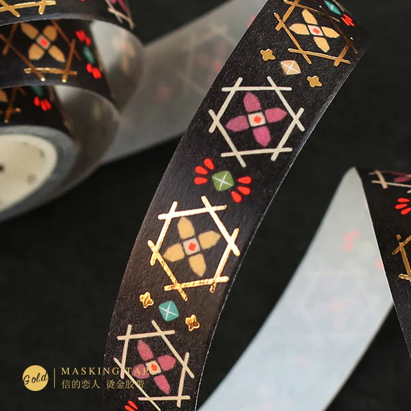 Морская водоросль Алмазная Золотая фольга васи клейкая лента Diy Скрапбукинг