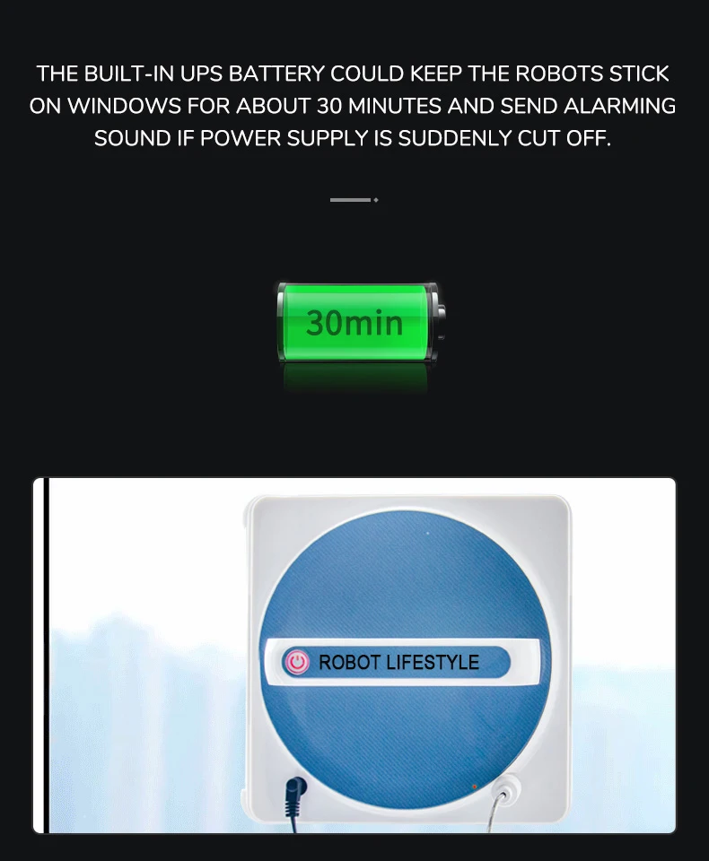 

NEW APP control Window Cleaning Robot Magnetic Vacuum Cleaner,Anti-falling,Auto Glass Washing,built in detecting edge sensors