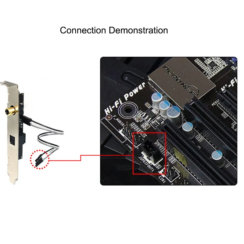 SPDIF оптический и RCA выход пластина кабель кронштейн цифровой o для ASUS Gigabyte MSI
