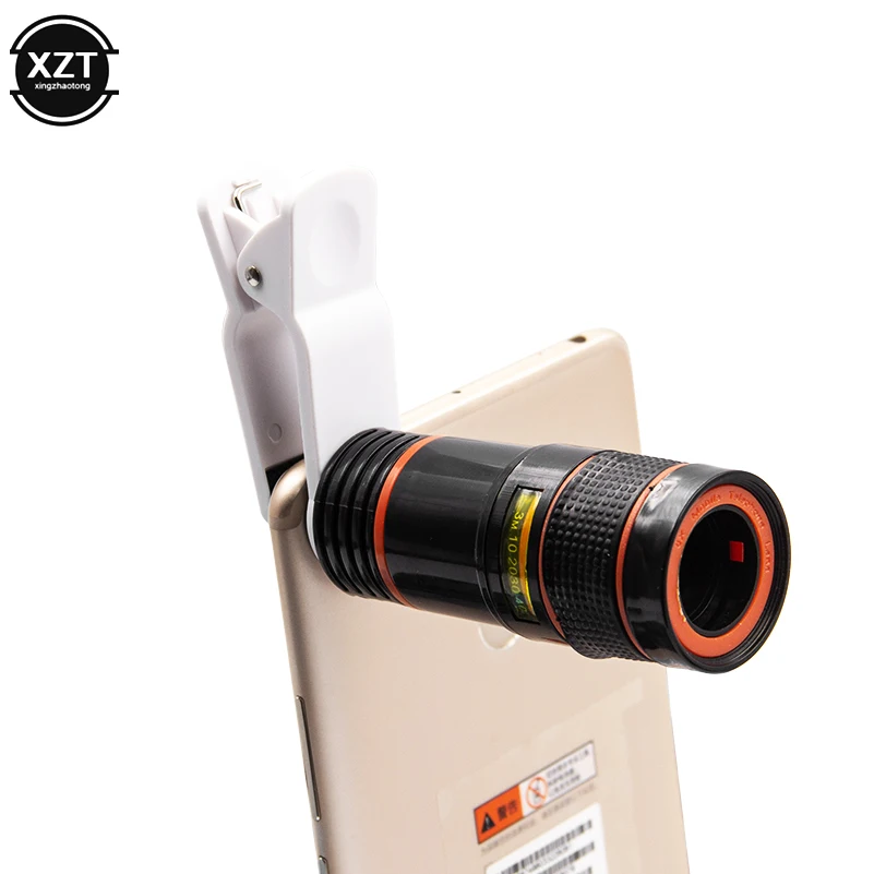 

Mobile Phone Camera Lens 8X 12X Zoom Telephoto Lens HD External Telescope With Universal Clip for iPhone 11 Xs X Android Phone