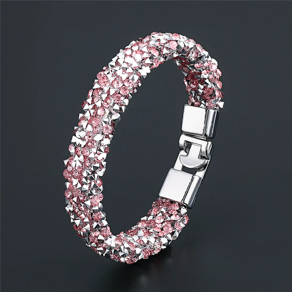 Новый роскошный кубический цирконий теннисные браслеты женские со стразами 10
