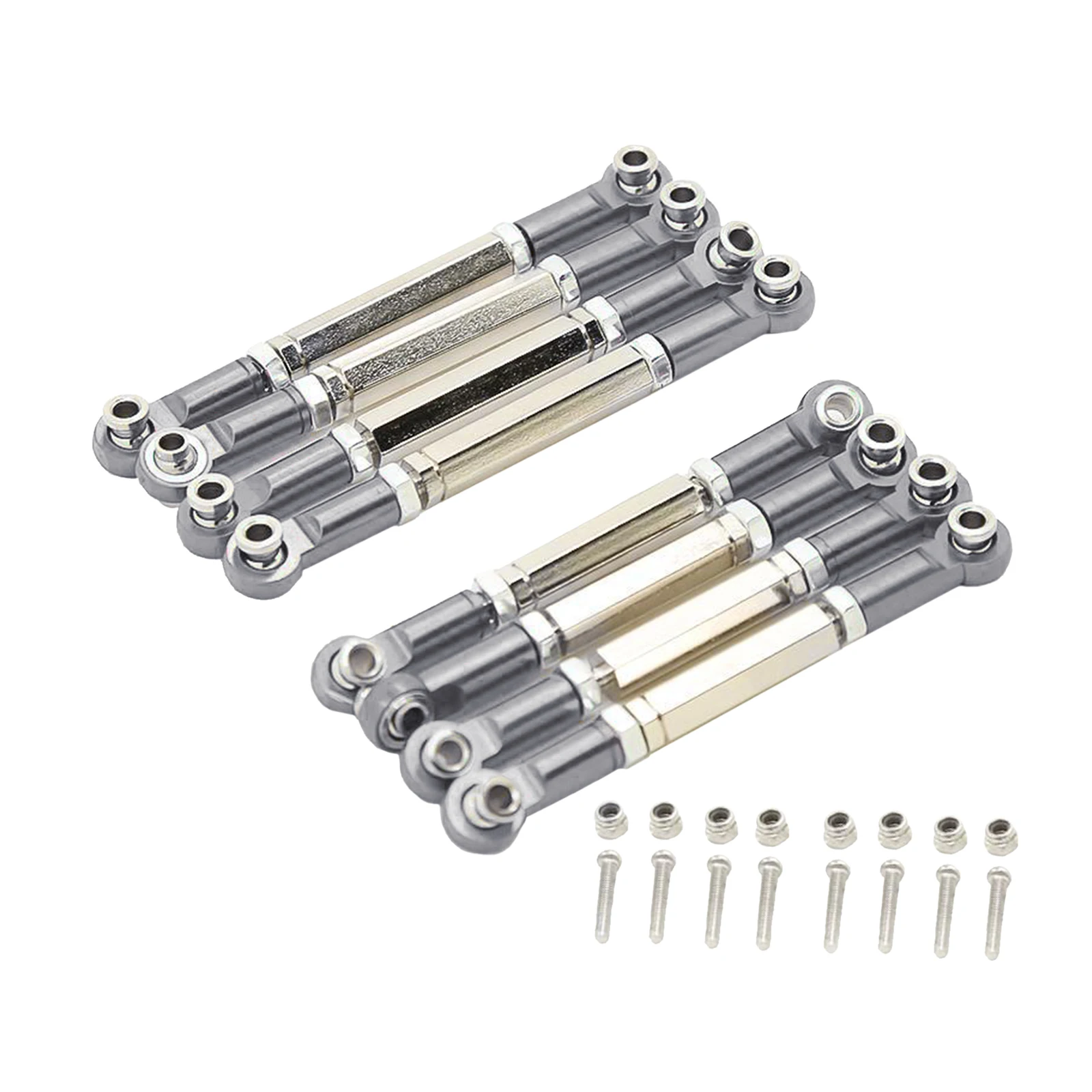 

8pcs RC Aluminum Linkages Steering Servo Rod for WPL Henglong FY