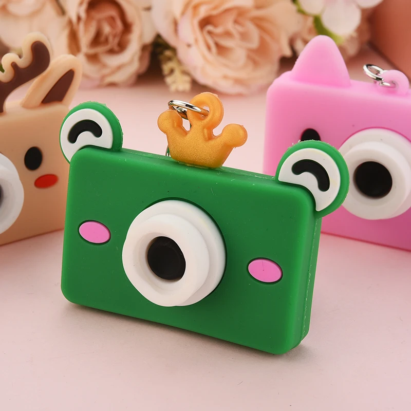 

Fashion Camera Led key Chains With Sound LED Flashlight Key Ring Holder for Women Bag Car Gift Keychain Acessory EH072