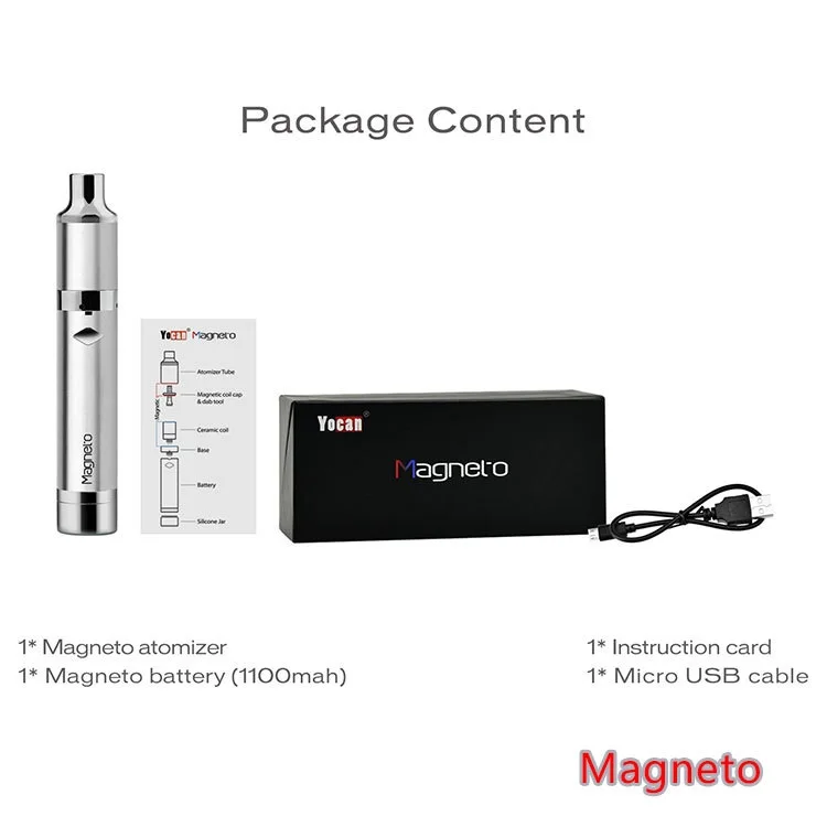Оригинальный Yocan Magneto Dab восковый парогенератор комплект электронных сигарет 1100