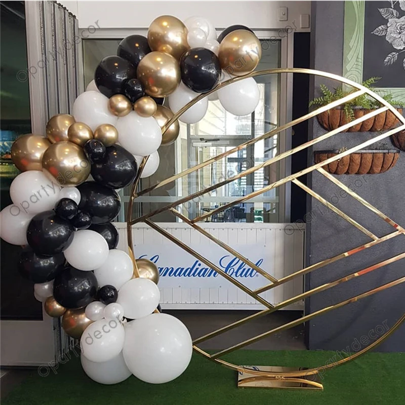 

Baby Shower Birthday Party Decoration Balloon Garland Black Gond Chrome Balloons Arch Kit Christmas Decorations 2022 Supplies