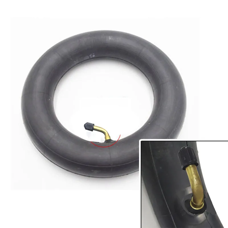 0 degree Внутренняя трубка 10X2,50 10x2,5 трубка Innertube с согнутый клапан 0/45/90 градусов клапан для Детские коляски Коляска скутер 10 дюймов - Цвет: 0 degree