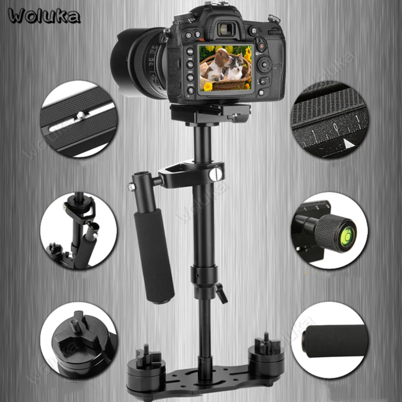 Портативный Vlog Стабилизатор камеры анти-встряхивание мобильный Steadicam карданный DSLR держатель камеры 5D3 портативный стабилизатор CD50 T10