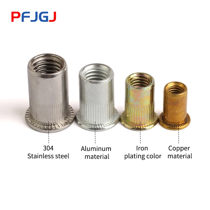 Медная клепальная гайка Peng Fa плоская головка медная полоса kurl вертикальная