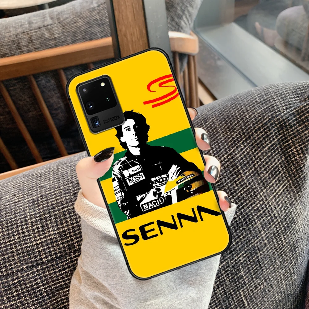 

Ayrton Senna F1 Racing Phone Case Cover Hull For Samsung Galaxy S 7 8 9 10 e 20 FE edge uitra plus Note 9 10 20 black Prime 3D