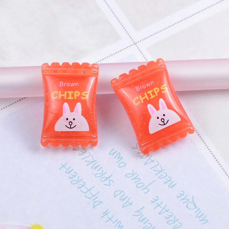 20 шт кавайные карамельные декоративные бусины из смолы с плоской задней стороной