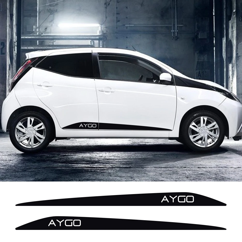 2 шт. длинные боковые полосы для Toyota AYGO | Автомобили и мотоциклы