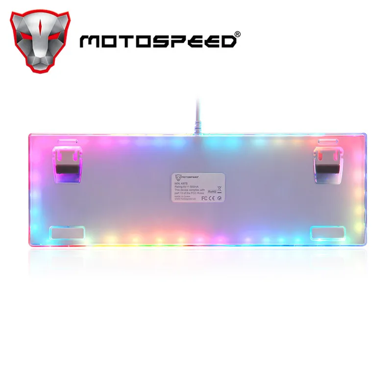 Оригинальная игровая клавиатура Motospeed K87S механическая проводная с USB 87 клавиш rgb