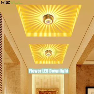 Алюминиевый Светодиодный Светильник направленного света, цветной Точечный светильник для поверхностного монтажа, встраиваемый потолочный светильник для коридоров гостиной, 3 Вт